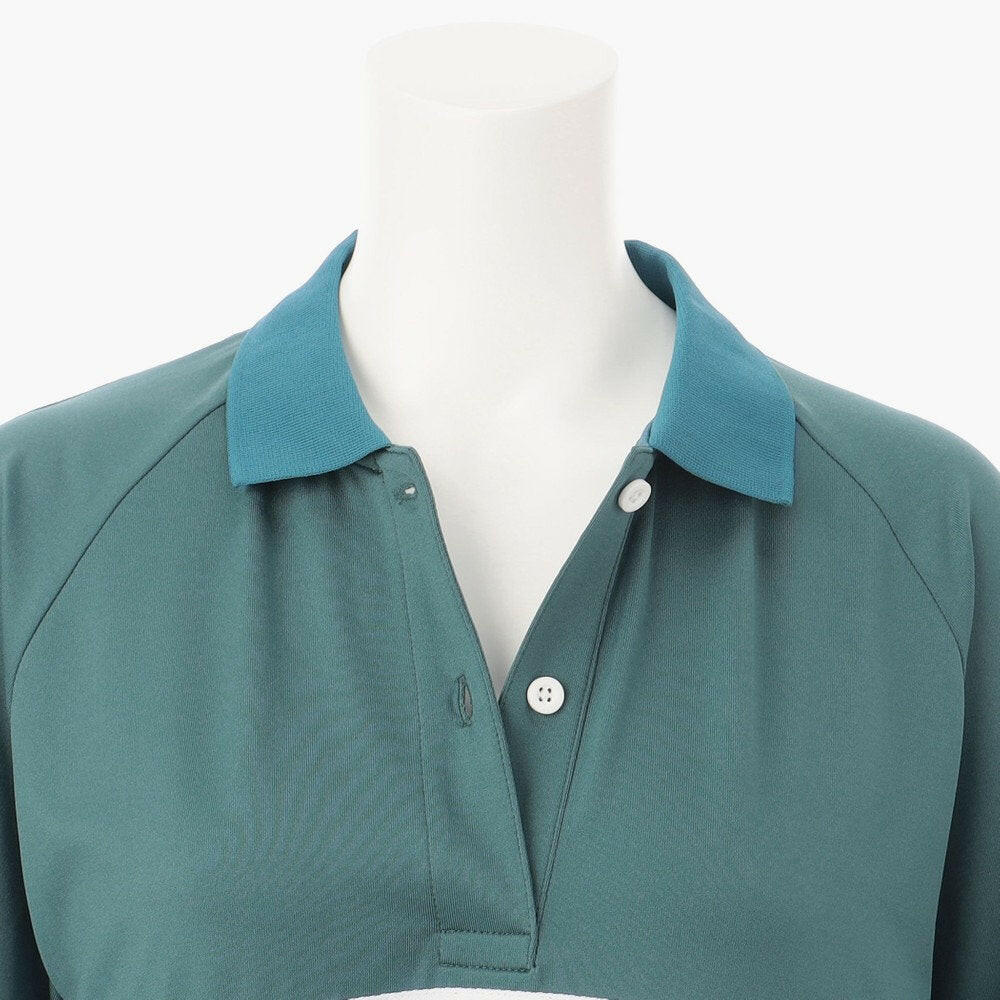 BRIEFING WOMENS WS SLEEVE LOGO POLO RELAXED FIT