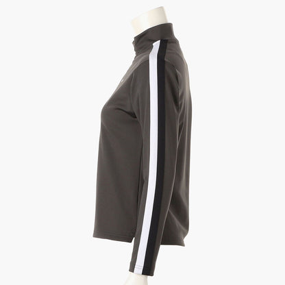 BRIEFING WOMENS CL WS TRICOLOR LINE LS HALF ZIP SHIRT