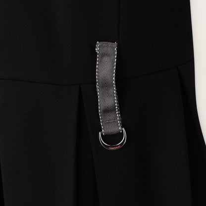 BRIEFING WOMENS WS NECK LOGO HIGHNECK PLEATED DRESS