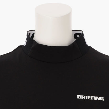 BRIEFING WOMENS WS NECK LOGO HIGHNECK PLEATED DRESS