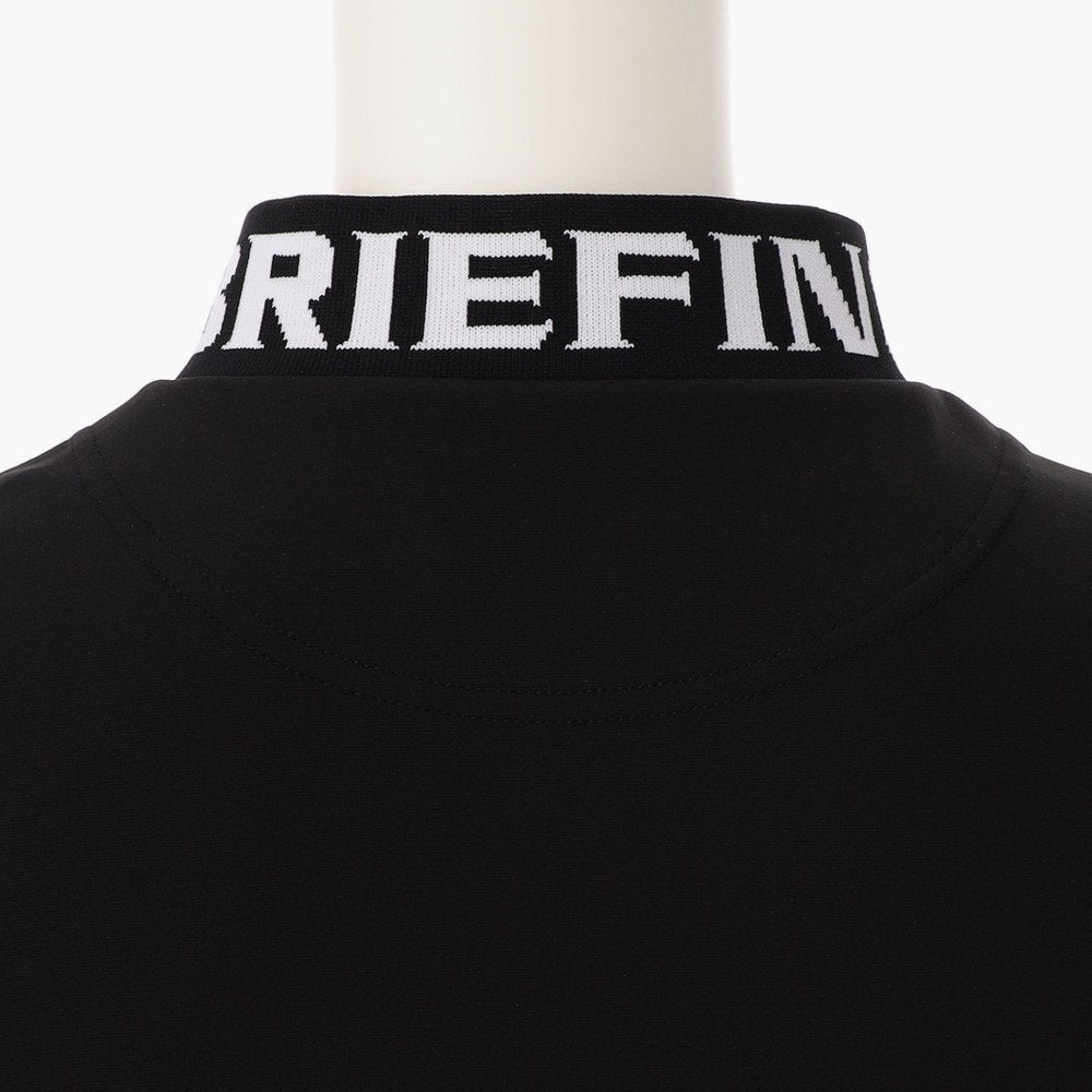 BRIEFING WOMENS WS NECK LOGO HIGHNECK PLEATED DRESS