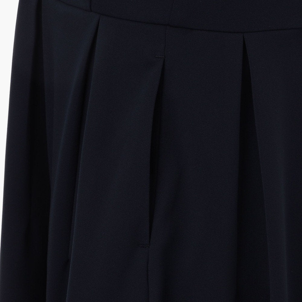 BRIEFING WOMENS WS NECK LOGO HIGHNECK PLEATED DRESS