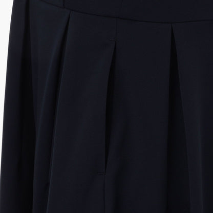 BRIEFING WOMENS WS NECK LOGO HIGHNECK PLEATED DRESS