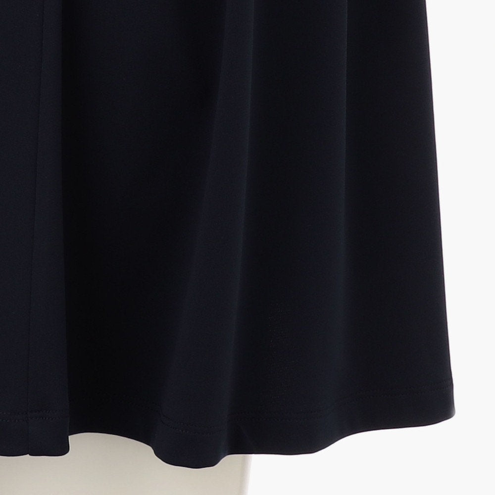BRIEFING WOMENS WS NECK LOGO HIGHNECK PLEATED DRESS
