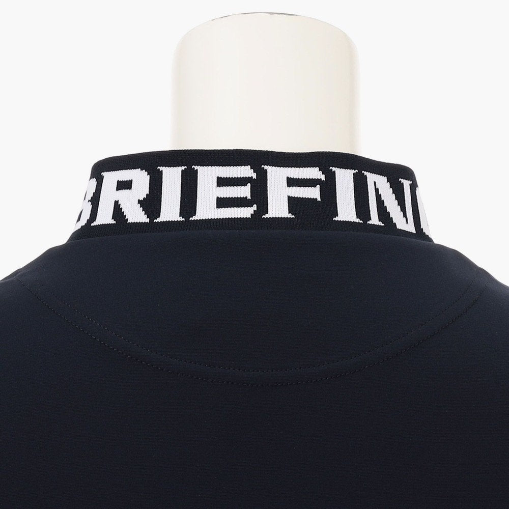 BRIEFING WOMENS WS NECK LOGO HIGHNECK PLEATED DRESS