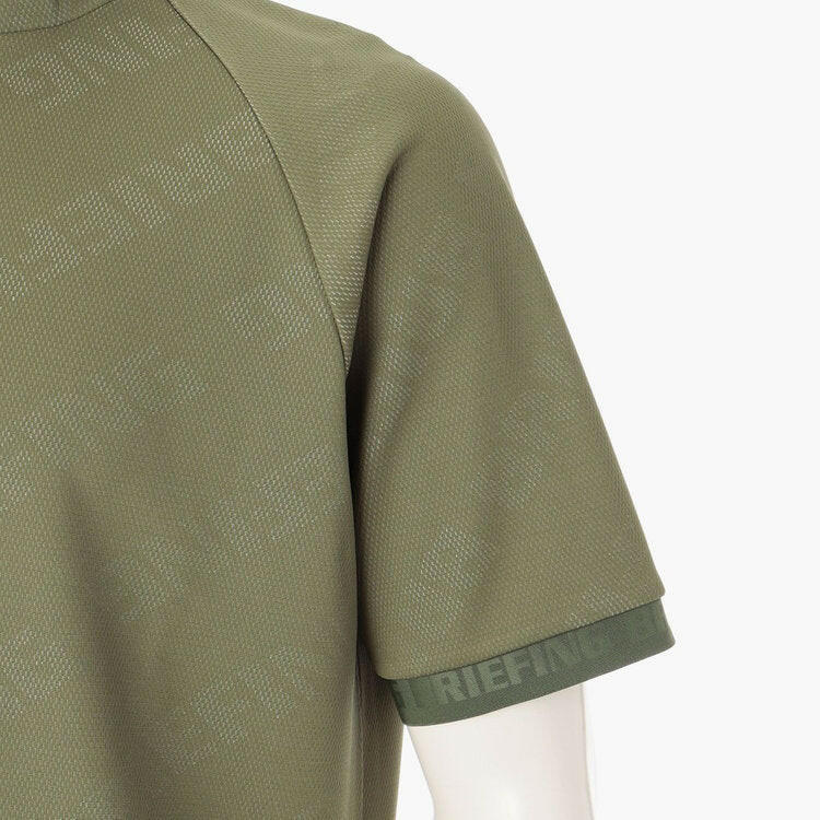 BRIEFING MENS CE BIAS LOGO MOCK NECK RELAXED FIT