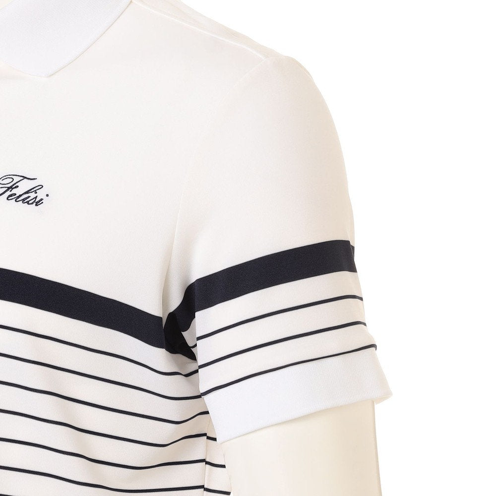 FELISI MENS MS STRIPE EMB POLO