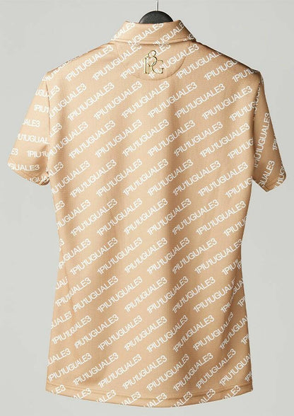 1PIU1UGUALE3 WOMENS 113 GOLF S/S POLO DIAGONAL LOGO
