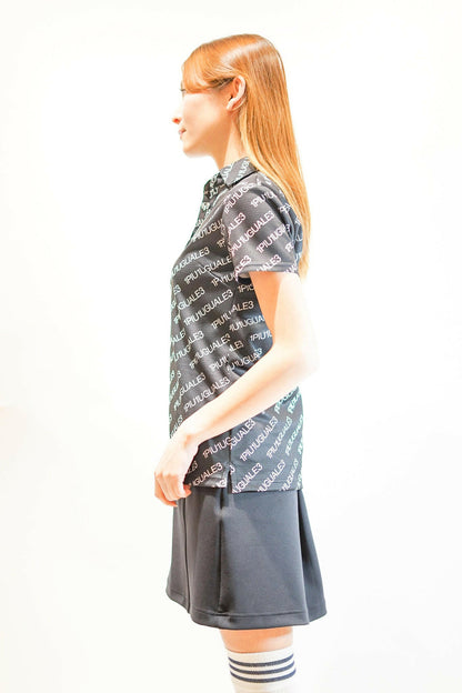 1PIU1UGUALE3 WOMENS 113 GOLF S/S POLO DIAGONAL LOGO
